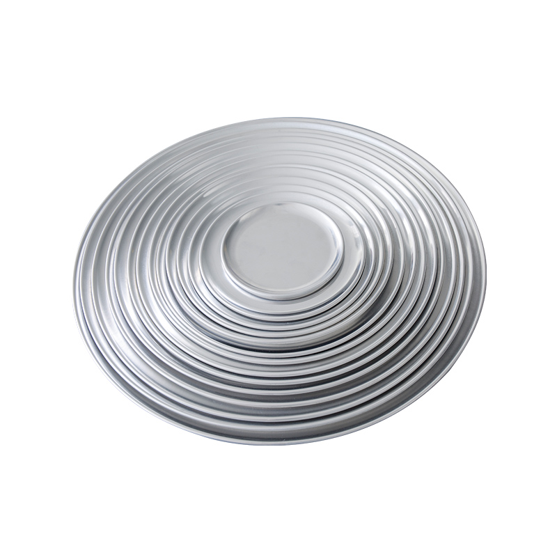 16-tommers restaurantklasse Aluminium Pizza Pan Coupe Style